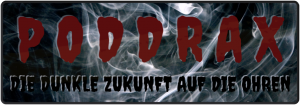 Logo für das Projekt PODDRAX mit Podcasts von Tanja rund um die Maddrax-Serie